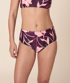 Andie X Lands’ End Tugless High Waist Bikini Bottom - Eco Nylon - Abstract Floral