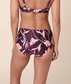 Andie X Lands’ End Tugless High Waist Bikini Bottom - Eco Nylon - Abstract Floral
