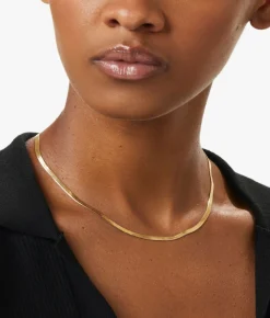 Ina Herringbone Chain Necklace - Ana Luisa