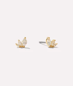 Kennedy Gold Stud Earrings - Ana Luisa
