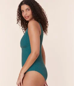 The Augustine One Piece - Lurex Rib - Ceramic - Classic