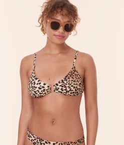 The Bonita Bikini Top - Eco Nylon - Leopard