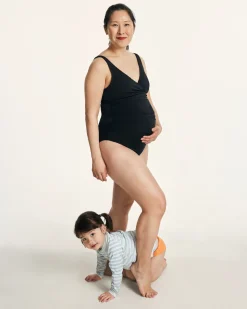 The Cala Maternity One Piece - Eco Nylon - Black - Classic