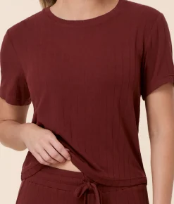 The Classic Tee - Wide Rib - Mahogany