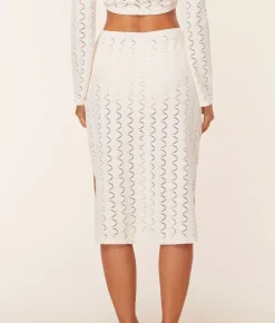 The Crete Skirt - Scallop Crochet - Gardenia