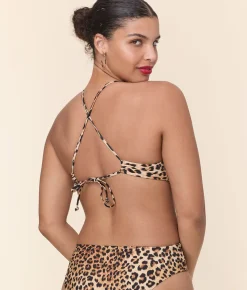 The Elwood Bikini Top - Eco Nylon - Leopard