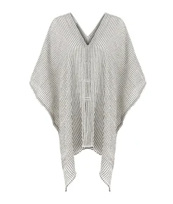 The Handloom Ava Kimono - Black Stripes