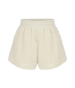 The Handloom Echo Boy Short - Natural With Stripes