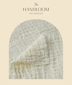 The Handloom Echo Maxi Shirt - Natural With Stripes