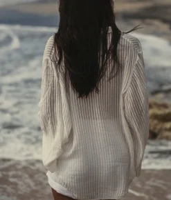 The Handloom Sade Top - White Stripes