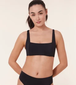 The Havana Bikini Top - Flat - Black