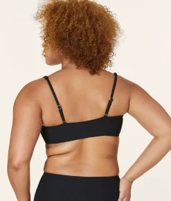 The Havana Bikini Top - Ribbed - Black