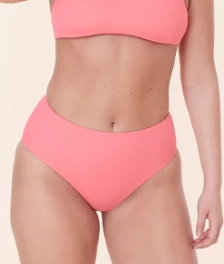 The High Rise Bikini Bottom - Eco Nylon - Petal