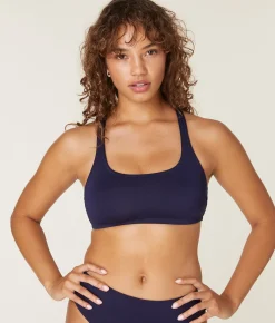 The Marina Bikini Top - Eco Nylon - Navy
