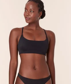 The Maui Bikini Top - Eco Nylon - Black