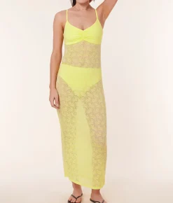 The Nadi Dress - Floral Lace - Limeade