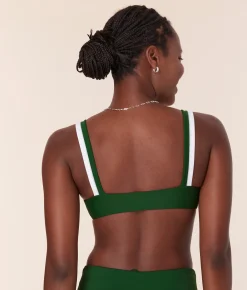 The Rockley Bikini Top - Eco Nylon - Pesto