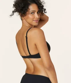 The Valencia Bikini Top - Ribbed - Black