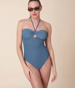 The Zoe One Piece - Eco Ribbed - Slate - Classic
